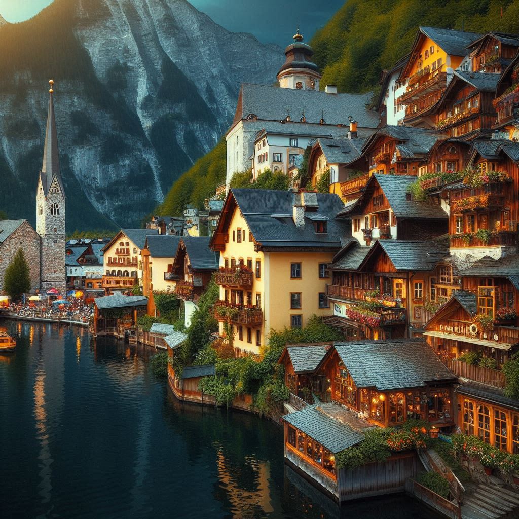 Hallstatt, Avstriya, Hallstatt, Xitoy shu shaharni tasvirlab ber